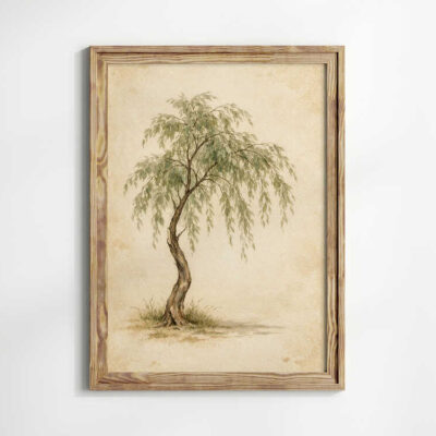Vintage Tree Painting